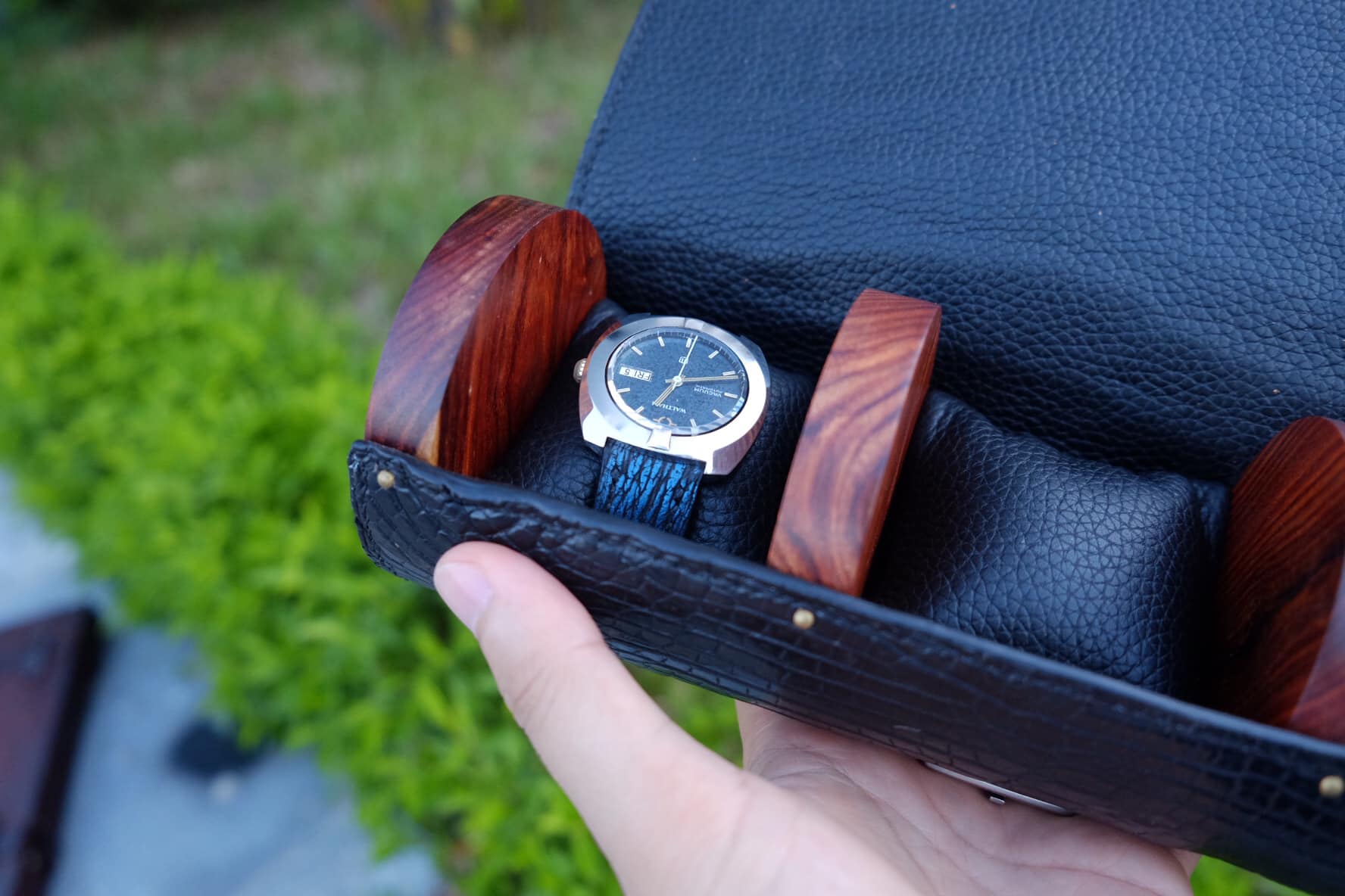 Luxury Crocodile And Ostrich Leather Watch Rolls - ETIER